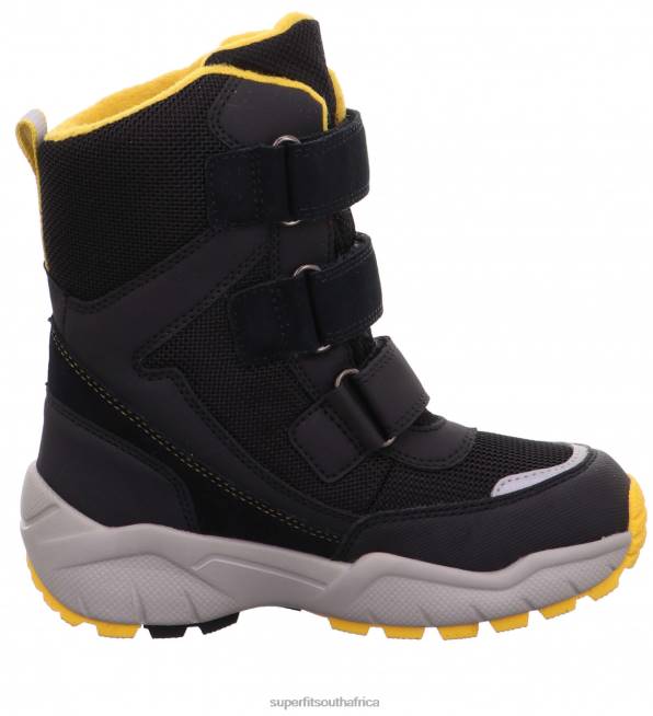 CULUSUK 20 - Boot with Velcro Fastener Toddlers Black/Yellow NLL0761 Superfit Boots