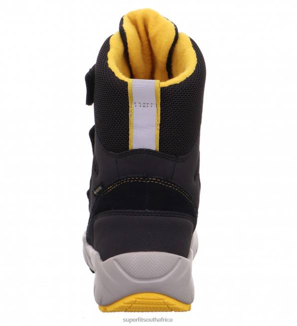 CULUSUK 20 - Boot with Velcro Fastener Toddlers Black/Yellow NLL0761 Superfit Boots