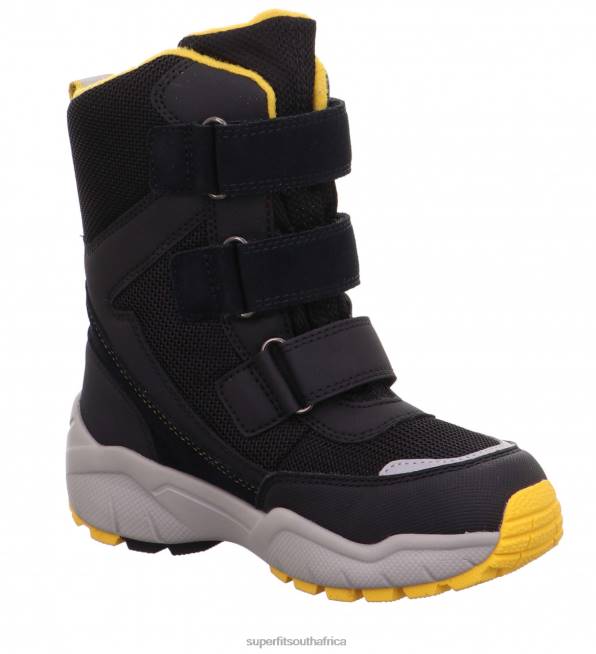 CULUSUK 20 - Boot with Velcro Fastener Toddlers Black/Yellow NLL0761 Superfit Boots