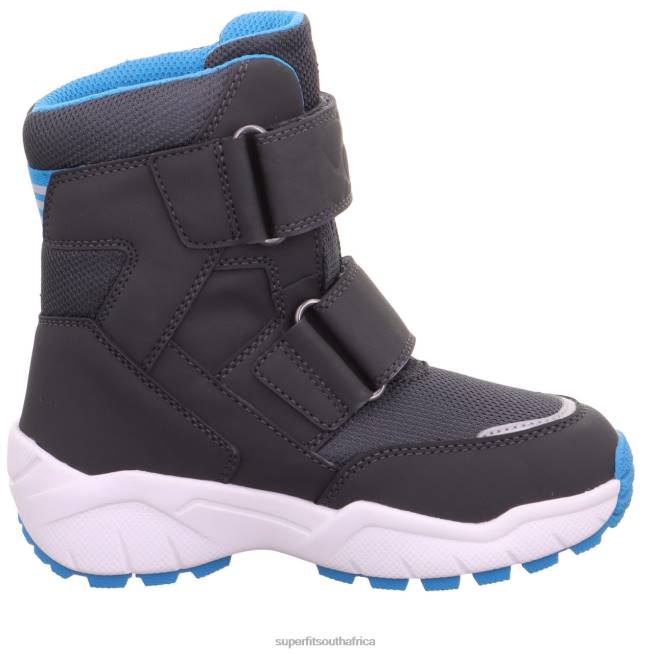 CULUSUK 20 - Boot with Velcro Fastener Toddlers Grey/Turquoise NLL0716 Superfit Boots