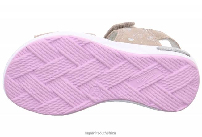 EMILY - Sandal with Velcro Fastener Toddlers Beige NLL0675 Superfit Sandals