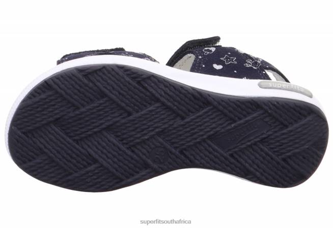 EMILY - Sandal with Velcro Fastener Toddlers Blue NLL0660 Superfit Sandals