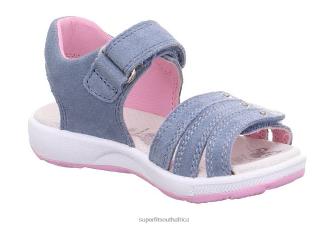 EMILY - Sandal with Velcro Fastener Toddlers Blue/Pink NLL0688 Superfit Sandals