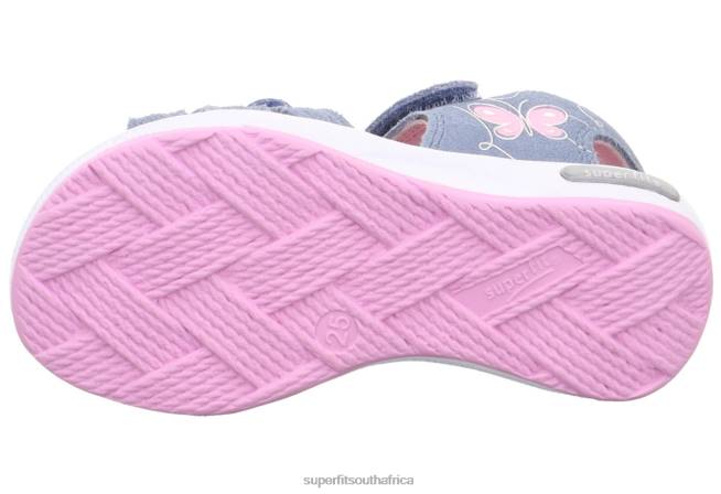 EMILY - Sandal with Velcro Fastener Toddlers Blue/Pink NLL0688 Superfit Sandals