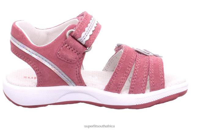 EMILY - Sandal with Velcro Fastener Toddlers Pink/Silver NLL0616 Superfit Sandals