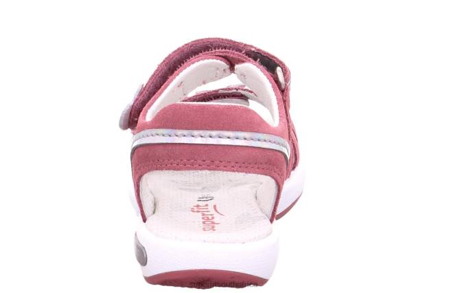 EMILY - Sandal with Velcro Fastener Toddlers Pink/Silver NLL0616 Superfit Sandals