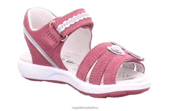 EMILY - Sandal with Velcro Fastener Toddlers Pink/Silver NLL0616 Superfit Sandals