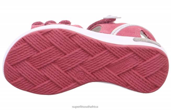 EMILY - Sandal with Velcro Fastener Toddlers Pink/Silver NLL0616 Superfit Sandals