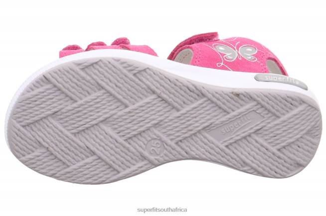 EMILY - Sandal with Velcro Fastener Toddlers Pink/Silver NLL0667 Superfit Sandals