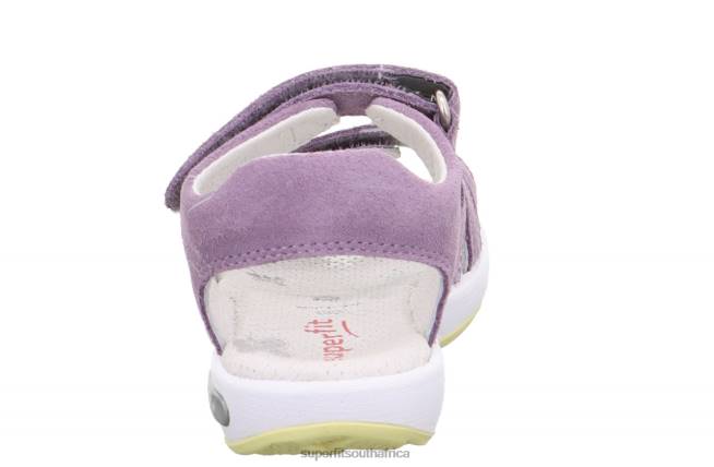 EMILY - Sandal with Velcro Fastener Toddlers Purple/Yellow NLL0669 Superfit Sandals