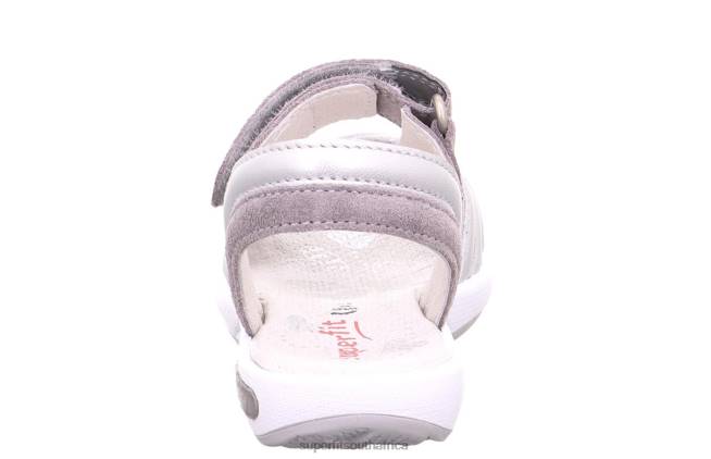 EMILY - Sandal with Velcro Fastener Toddlers Silver/Light grey NLL0689 Superfit Sandals