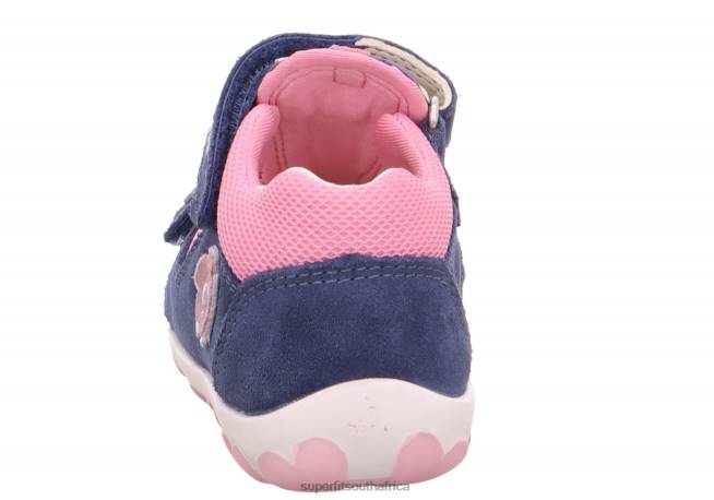 FANNI - Sandal with Velcro Fastener Babies Blue/Pink NLL0178 Superfit Sandals