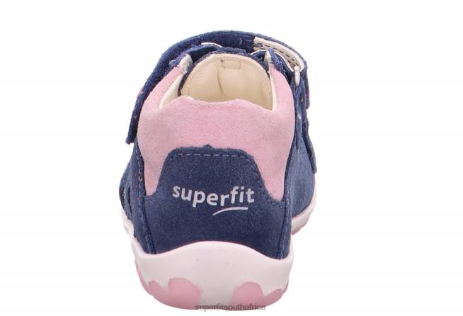 FANNI - Sandal with Velcro Fastener Babies Blue/Pink NLL0189 Superfit Sandals