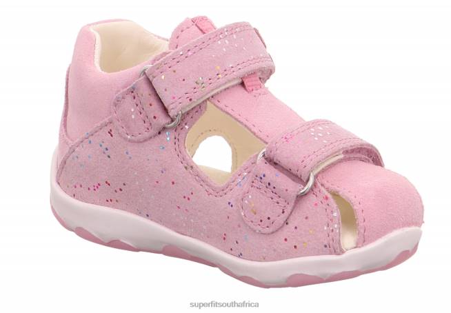 FANNI - Sandal with Velcro Fastener Babies Pink NLL0191 Superfit Sandals