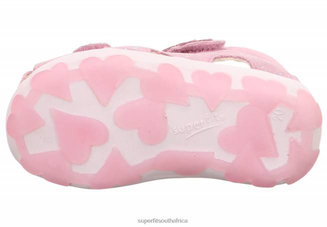 FANNI - Sandal with Velcro Fastener Babies Pink NLL0191 Superfit Sandals