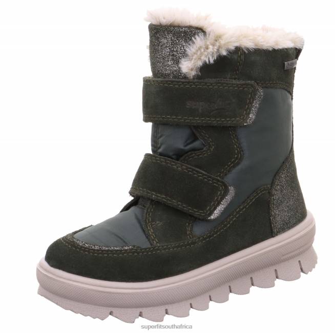 FLAVIA - Boot with Velcro Fastener Toddlers Green NLL0734 Superfit Boots