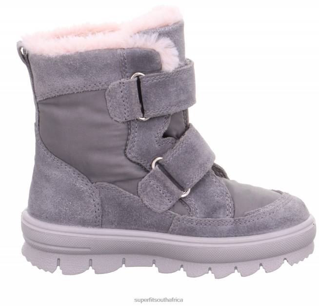 FLAVIA - Boot with Velcro Fastener Toddlers Light Grey NLL0694 Superfit Boots