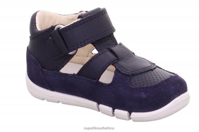 FLEXY - Sandal with Velcro Fastener Babies Blue NLL0233 Superfit Sandals