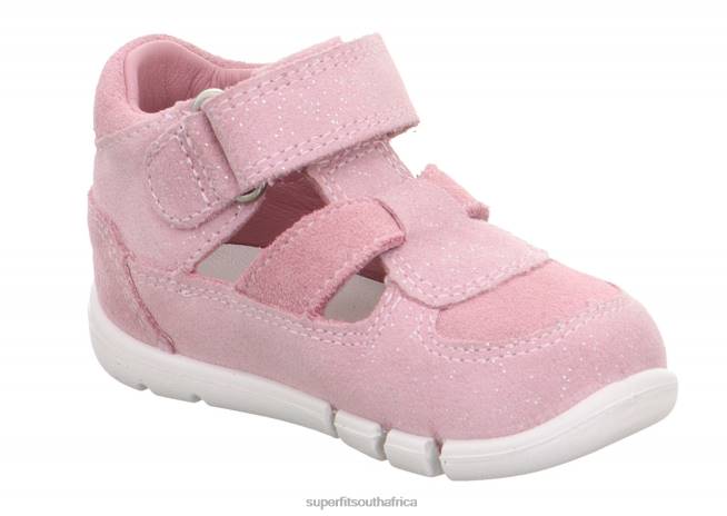 FLEXY - Sandal with Velcro Fastener Babies Pink NLL0170 Superfit Sandals