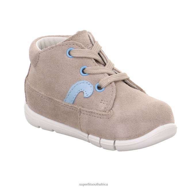 FLEXY - Sneakers low with Lacing Babies Beige/Blue NLL0335 Superfit Low Sneakers