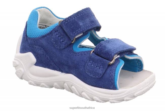 FLOW - Sandal with Velcro Fastener Babies Blue NLL0180 Superfit Sandals