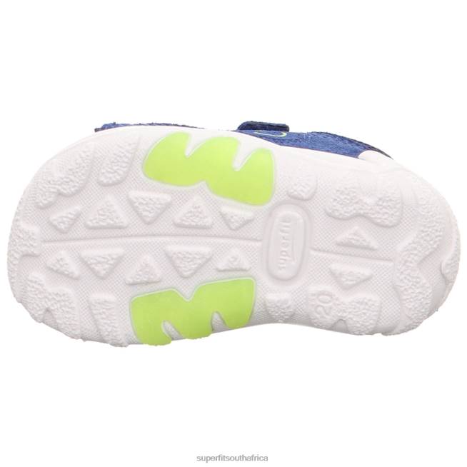 FLOW - Sandal with Velcro Fastener Babies Blue/Light Green NLL0179 Superfit Sandals