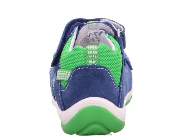 FREDDY - Sandal with Velcro Fastener Babies Blue/Green NLL0232 Superfit Sandals