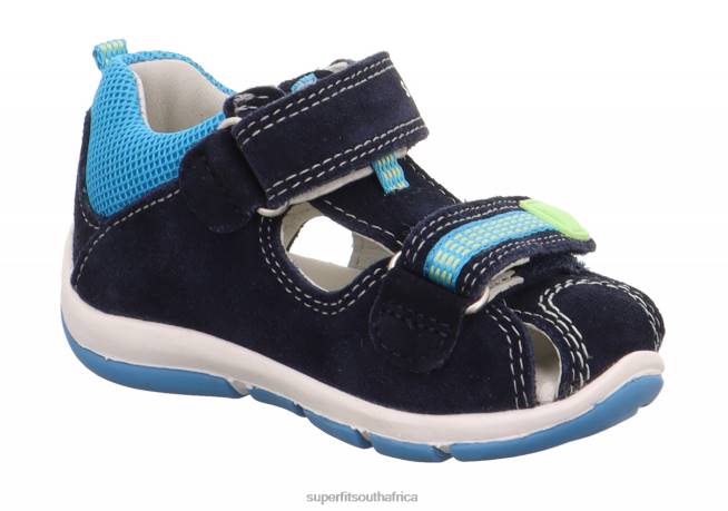 FREDDY - Sandal with Velcro Fastener Babies Blue/Turquoise NLL0211 Superfit Sandals