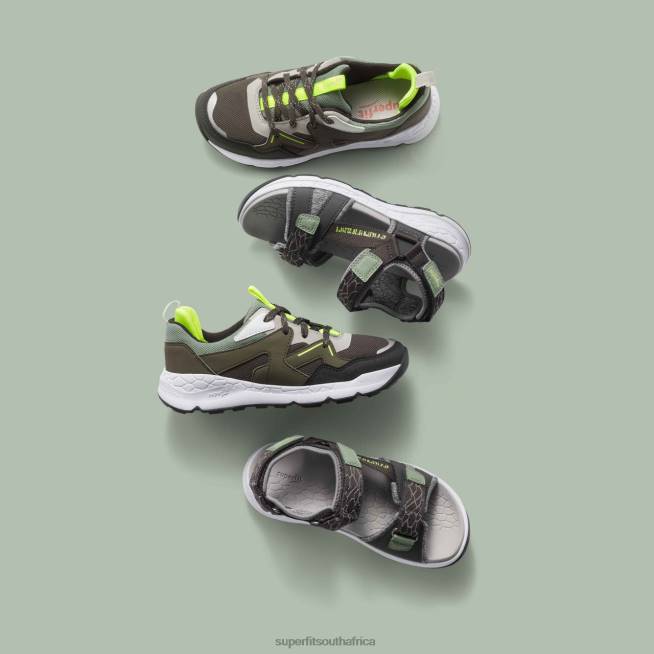 FREE RIDE - Sneakers low with Lacing Toddlers Green/Light Green NLL0899 Superfit Low Sneakers