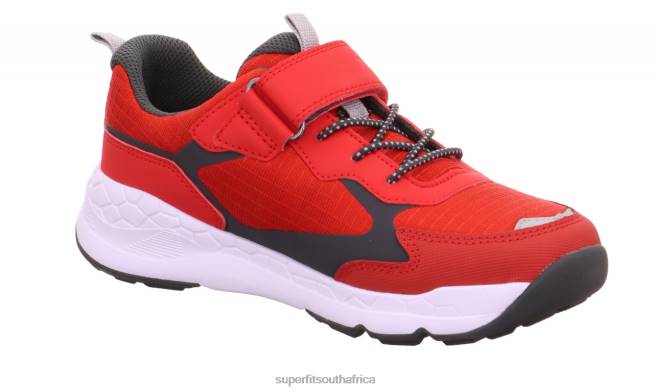 FREE RIDE - Sneakers low with Velcro Fastener Toddlers Red/Grey NLL0890 Superfit Low Sneakers