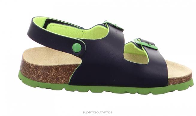 FUSSBETTPANTOFFEL - Sandal with Buckle Toddlers Blue/Green NLL0587 Superfit Sandals