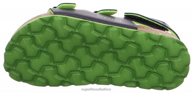 FUSSBETTPANTOFFEL - Sandal with Buckle Toddlers Blue/Green NLL0587 Superfit Sandals