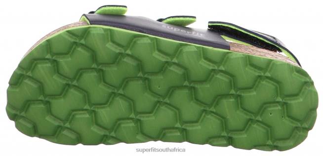 FUSSBETTPANTOFFEL - Sandal with Buckle Toddlers Blue/Green NLL0587 Superfit Sandals