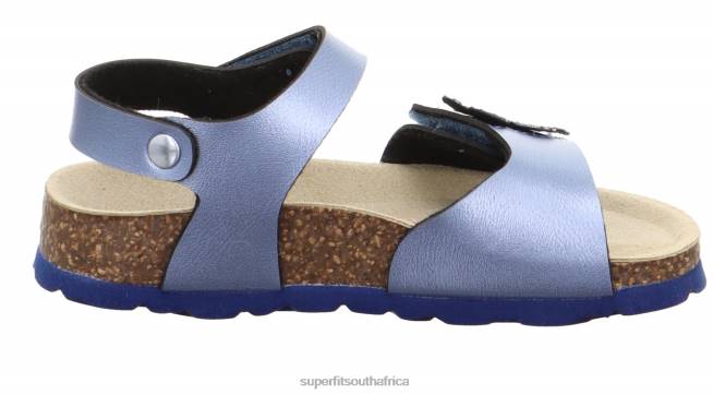 FUSSBETTPANTOFFEL - Sandal with Velcro Fastener Toddlers Blue NLL0631 Superfit Sandals