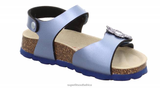 FUSSBETTPANTOFFEL - Sandal with Velcro Fastener Toddlers Blue NLL0631 Superfit Sandals