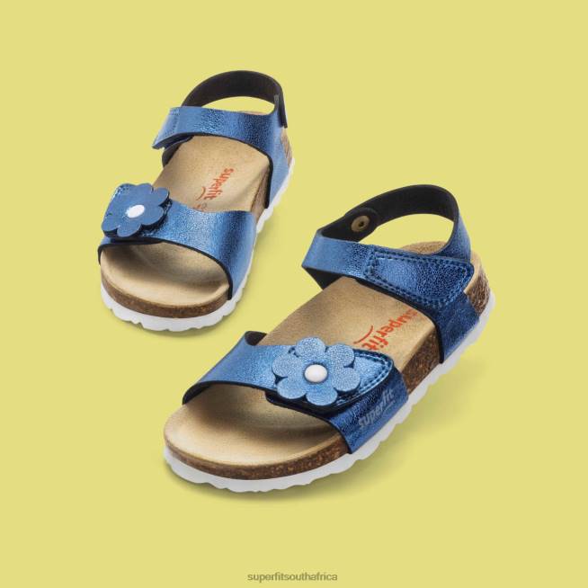 FUSSBETTPANTOFFEL - Sandal with Velcro Fastener Toddlers Blue NLL0634 Superfit Sandals