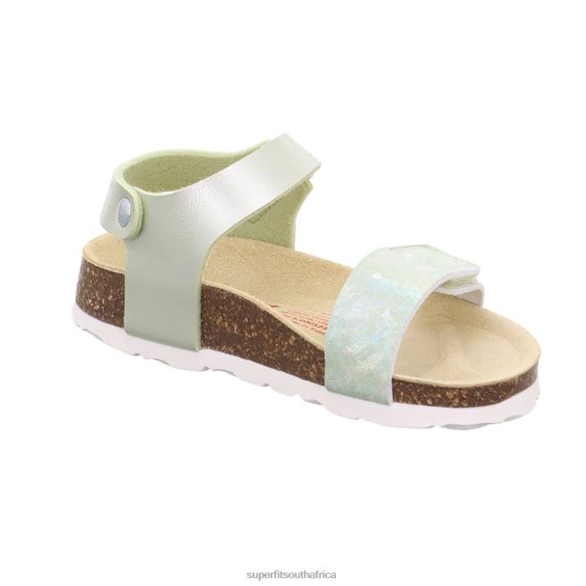 FUSSBETTPANTOFFEL - Sandal with Velcro Fastener Toddlers Green NLL0548 Superfit Sandals