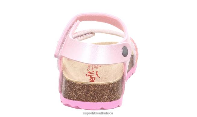 FUSSBETTPANTOFFEL - Sandal with Velcro Fastener Toddlers Pink/Multi Coloure NLL0570 Superfit Sandals