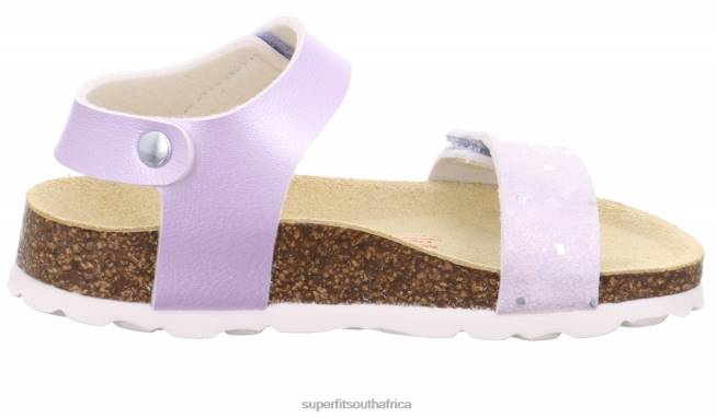 FUSSBETTPANTOFFEL - Sandal with Velcro Fastener Toddlers Purple NLL0553 Superfit Sandals