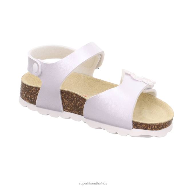 FUSSBETTPANTOFFEL - Sandal with Velcro Fastener Toddlers White NLL0685 Superfit Sandals