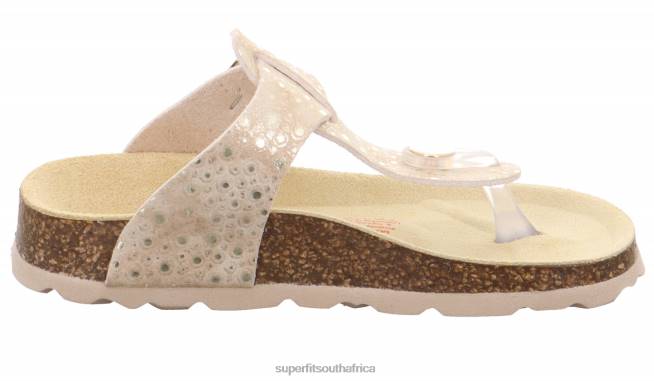 FUSSBETTPANTOFFEL - Slipper with Buckle Toddlers Beige NLL0567 Superfit Slippers