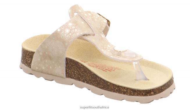 FUSSBETTPANTOFFEL - Slipper with Buckle Toddlers Beige NLL0567 Superfit Slippers