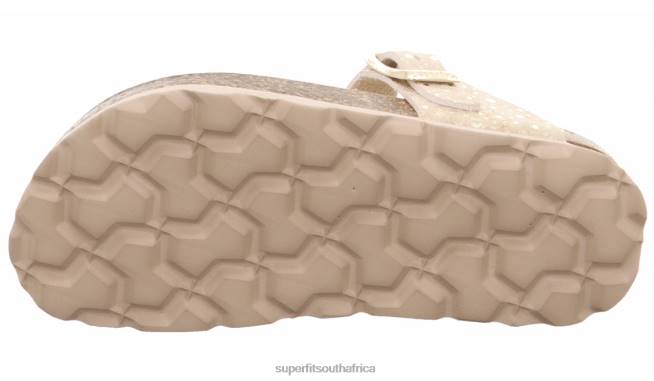 FUSSBETTPANTOFFEL - Slipper with Buckle Toddlers Beige NLL0567 Superfit Slippers