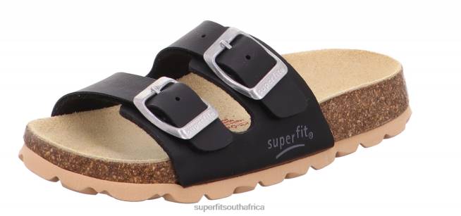 FUSSBETTPANTOFFEL - Slipper with Buckle Toddlers Black NLL0564 Superfit Slippers