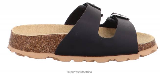 FUSSBETTPANTOFFEL - Slipper with Buckle Toddlers Black NLL0564 Superfit Slippers