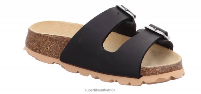 FUSSBETTPANTOFFEL - Slipper with Buckle Toddlers Black NLL0564 Superfit Slippers