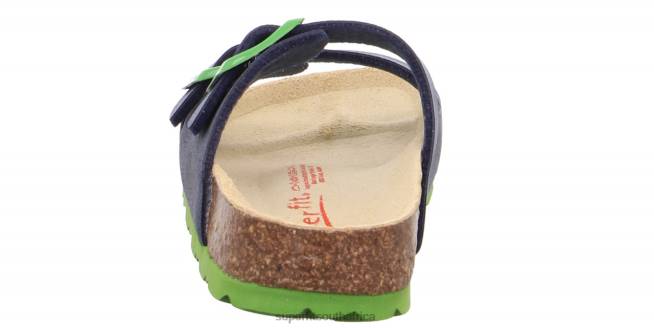 FUSSBETTPANTOFFEL - Slipper with Buckle Toddlers Blue/Green NLL0579 Superfit Slippers