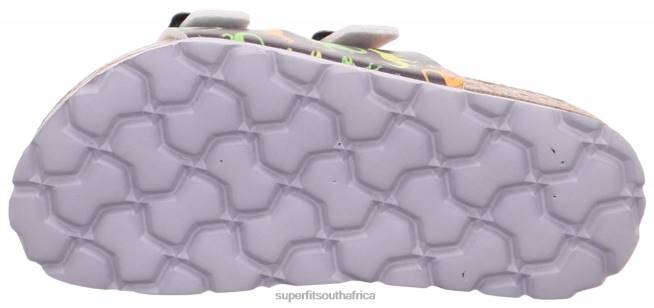 FUSSBETTPANTOFFEL - Slipper with Buckle Toddlers Grey NLL0599 Superfit Slippers