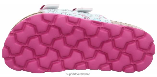 FUSSBETTPANTOFFEL - Slipper with Buckle Toddlers Grey/Multicoloured NLL0589 Superfit Slippers