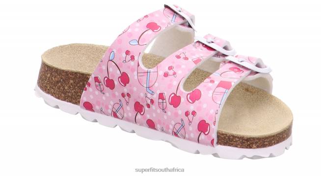 FUSSBETTPANTOFFEL - Slipper with Buckle Toddlers Pink NLL0550 Superfit Slippers